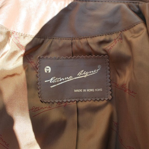 Vintage Etienne Aigner Equestrian Leather Jacket - Picture 14 of 14